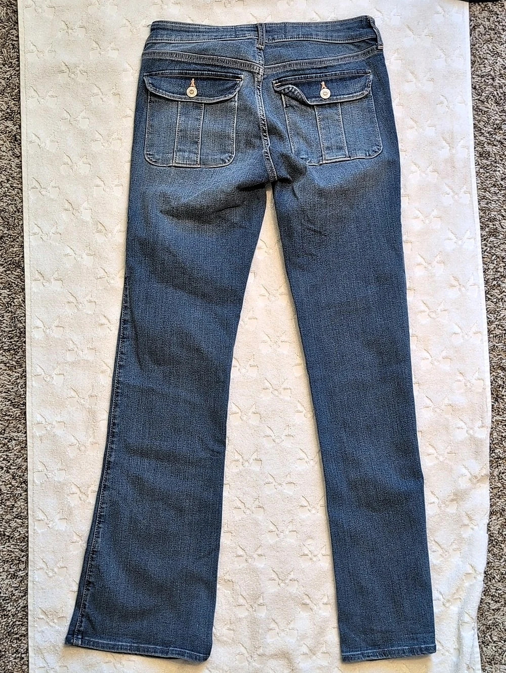 Hollister Low-Rise Bootcut Jeans Blue Waist 27 Length 32